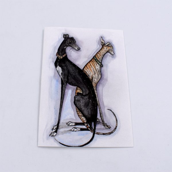 Greyhound art card