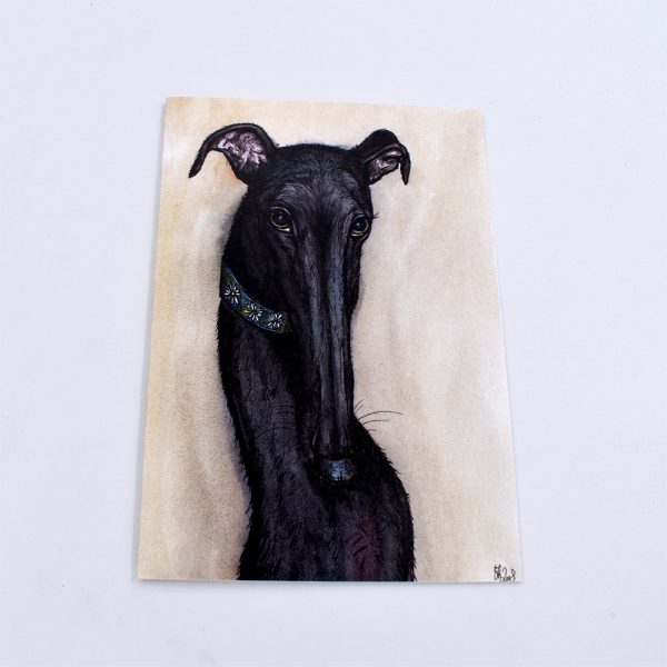 Greyhound art card
