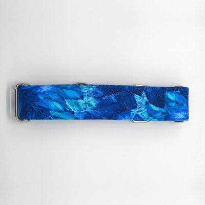 Collar – Blue Feathers (3.8cm)