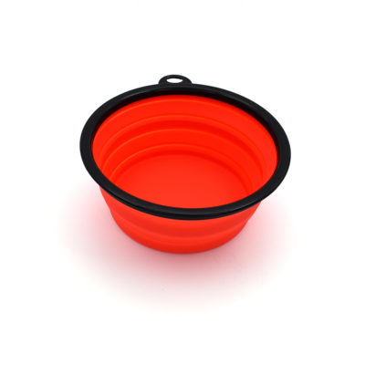 Collapsible water bowl – red