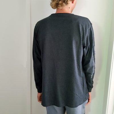 Men’s long sleeve FOTH T-shirt  in Graphite marle
