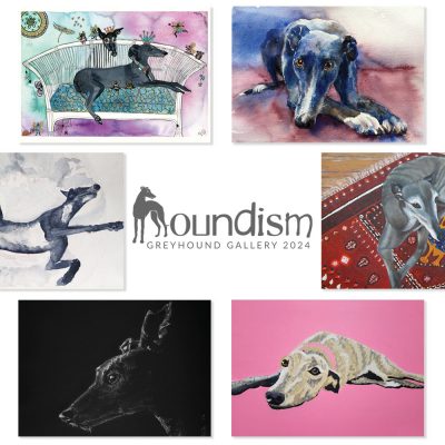 Houndism Greyhound Gallery Art Cards – 6 pack – set 1